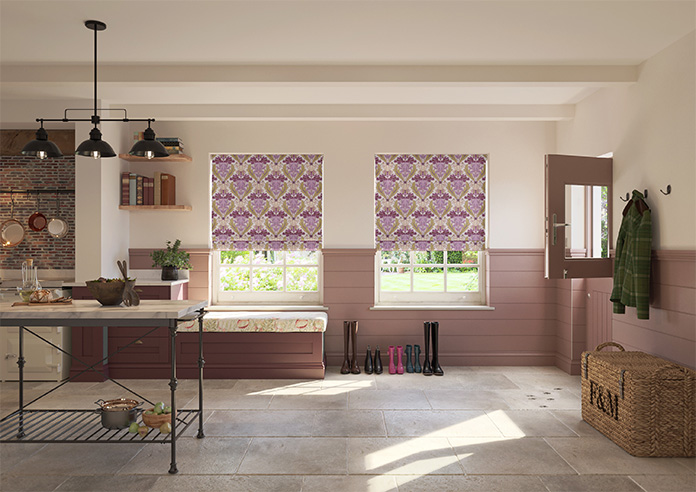 Acanthus, Berry - Roman Blind - Image 8